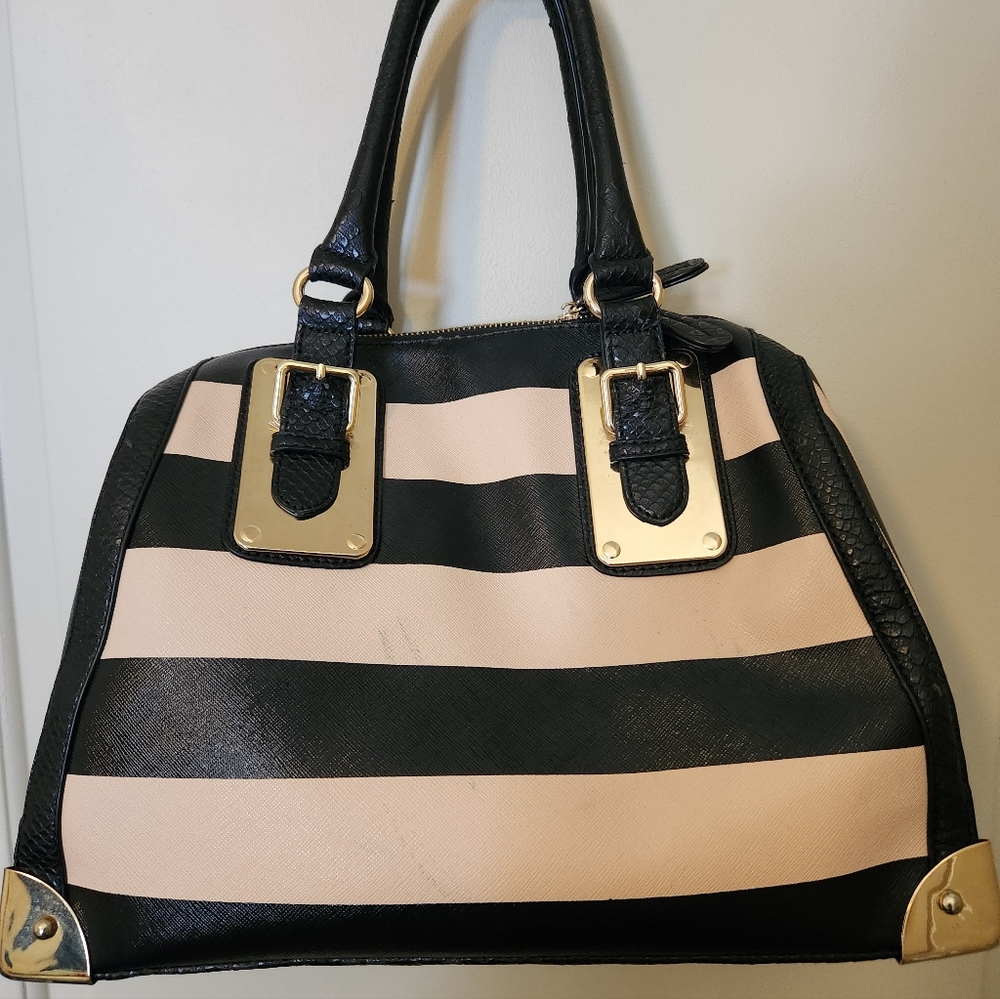 Aldo Black Striped Women's Project Bag